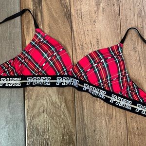 - PINK Victoria’s Secret Plaid‎ bra